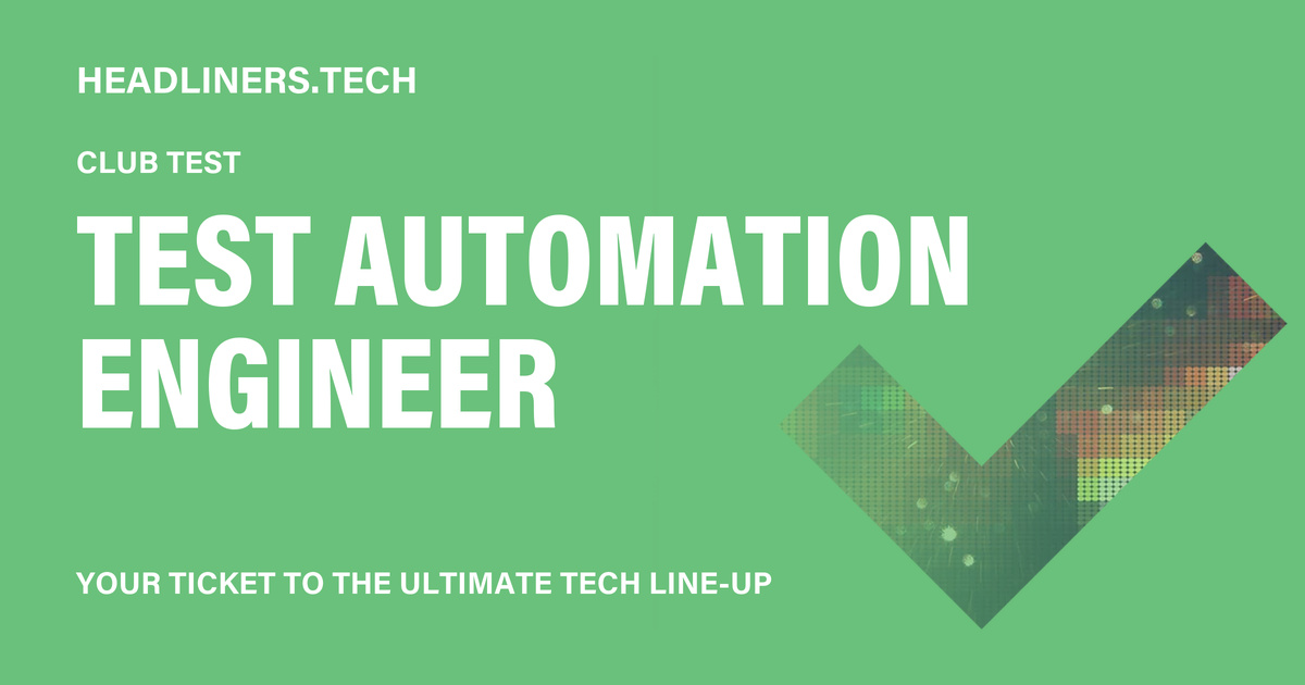 image Test Automation Engineer